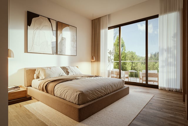 bedroom with spectacular view at elements jarabacoa dominican republic